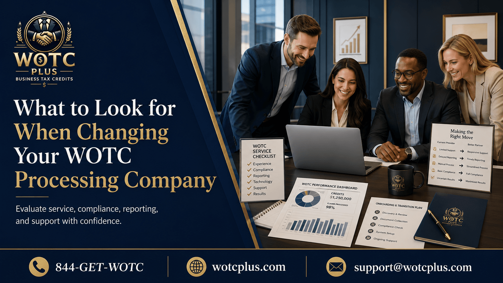 Employers comparing WOTC processing companies, automation, compliance dashboards, and WOTC vendor reporting with WOTC Plus