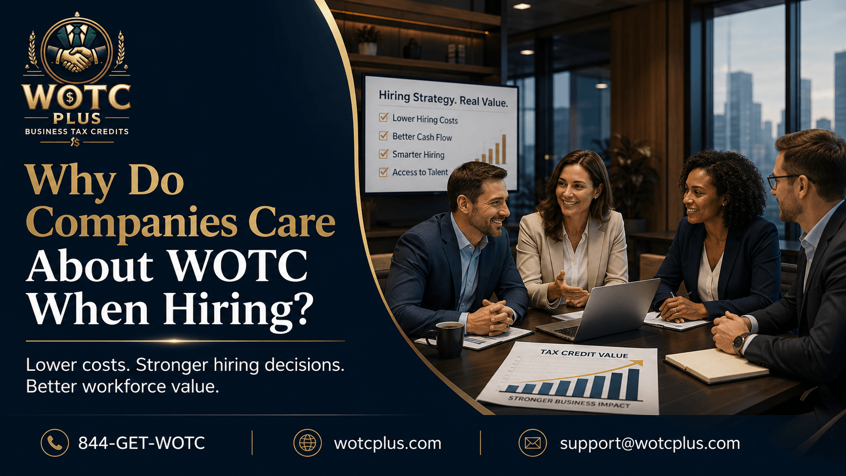 Employers reviewing WOTC hiring tax credit value, WOTC screening, onboarding, and certification tracking with WOTC Plus